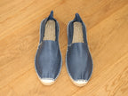Espadrilles en coton bleu denim