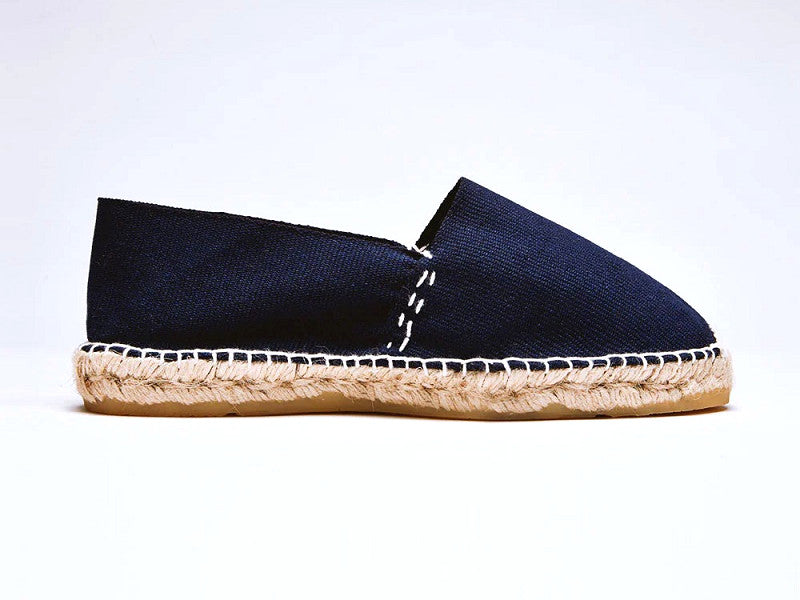 Espadrilles en coton bleu marine