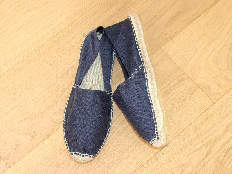 Espadrilles en coton bleu marine