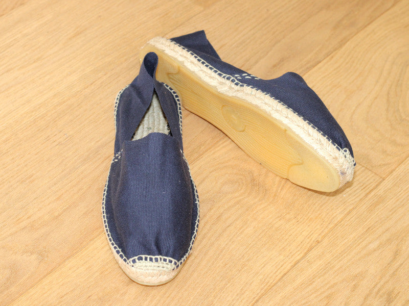 Espadrilles en coton bleu marine