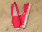 Espadrilles en coton rouge