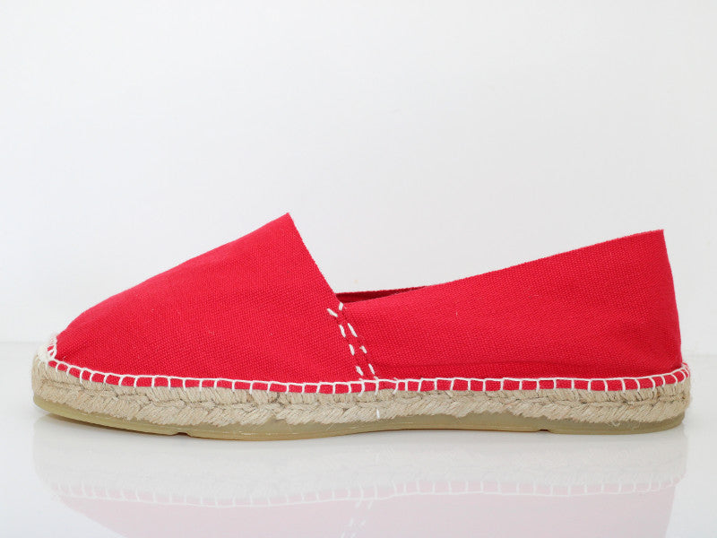 Espadrilles en coton rouge