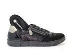 Tennis Remonte en stretch et cuir noir Swann