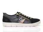 Tennis combi noir Remonte avec double jeu de lacets Swing