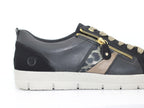 Tennis combi noir Remonte avec double jeu de lacets Swing