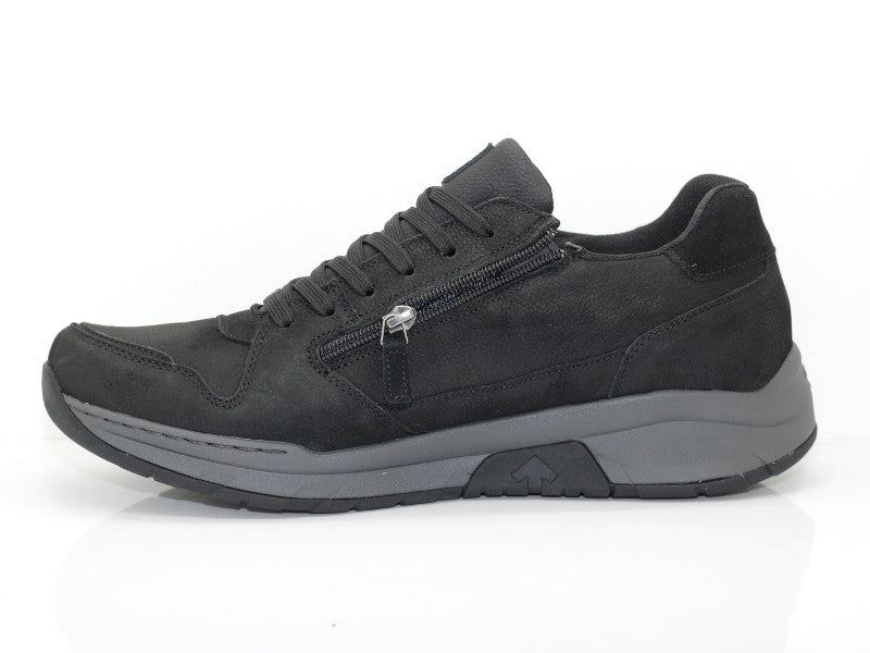 Chaussures de marche en cuir noir Mitchell