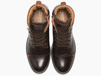 Boots Redskins en cuir marron foncé Yani