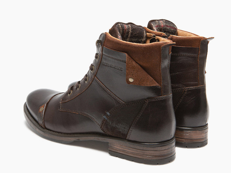 Boots Redskins en cuir marron foncé Yani