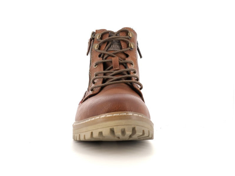 Chaussures montantes Boots cognac Mustang 