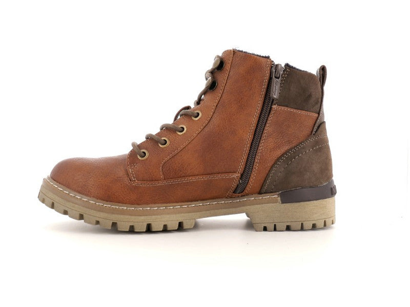 Chaussures montantes Boots cognac Mustang 