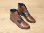 Bottines à lacet Remonte en cuir brun