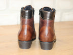 Bottines à lacet Remonte en cuir brun