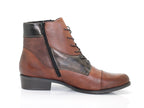 Bottines à lacet Remonte en cuir brun