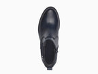 Bottines style chelsea Tamaris en cuir bleu marine