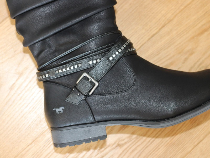 Bottes Mustang style santiag coloris noir