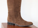 Bottes Gabor en cuir velours marron Western
