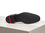Chaussure de ville en cuir marron Sabre