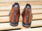 Boots style chelsea en cuir marron Elster