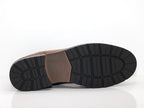 Boots style chelsea en cuir marron Elster