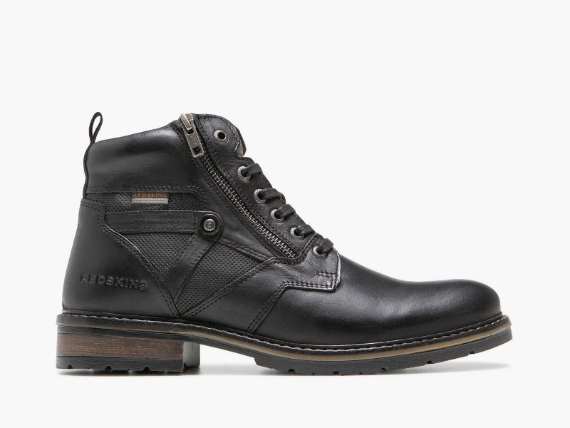 Boots confort en cuir noir modèle Eternel