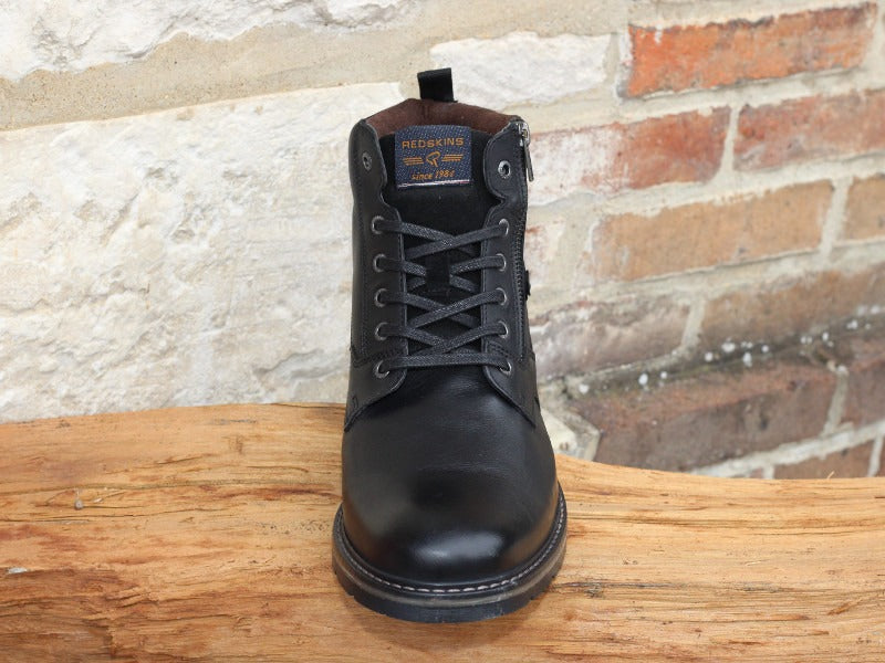 Boots confort en cuir noir modèle Eternel
