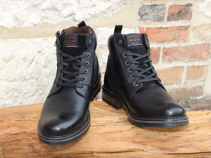 Boots confort en cuir noir modèle Eternel
