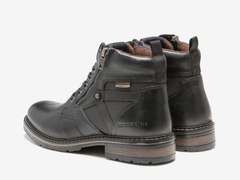 Boots confort en cuir noir modèle Eternel