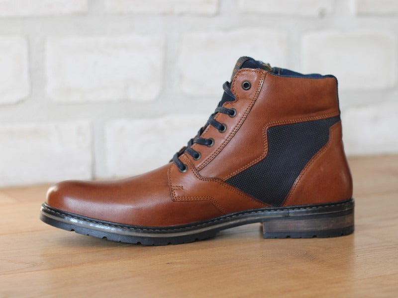 Boots confort en cuir marron modèle Eternel