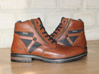 Boots confort en cuir marron modèle Eternel