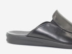 Mules en cuir noir Belfort