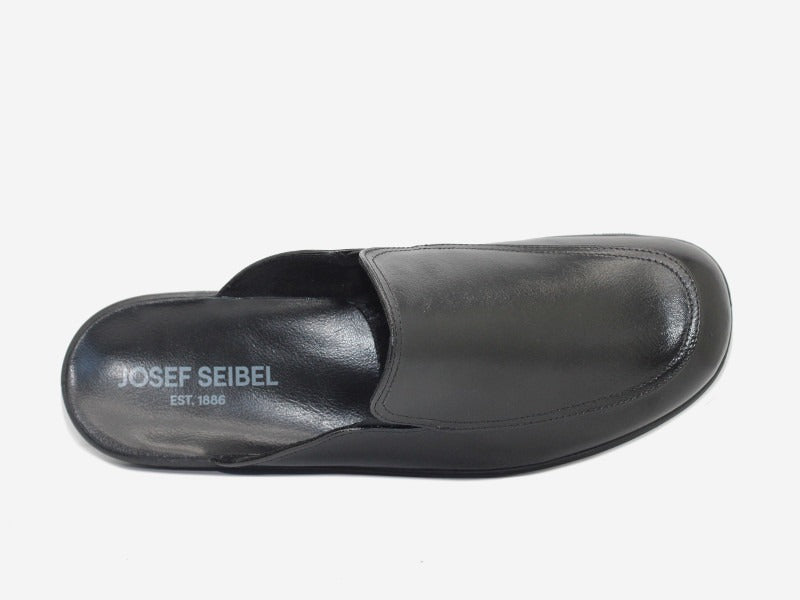 Mules en cuir noir Belfort