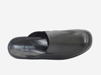 Mules en cuir noir Belfort