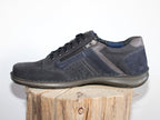 Chaussures sneakers en cuir combi marine Anvers