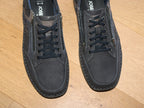 Chaussures sneakers en cuir combi marine Anvers