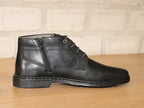 Chaussures montantes en cuir noir Alastair