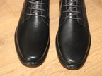 Chaussures montantes en cuir noir Alastair