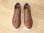 Baskets ville Redskins en cuir cognac Decent