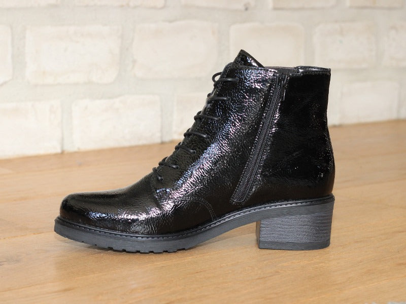 Bottines vernies noires Onyx