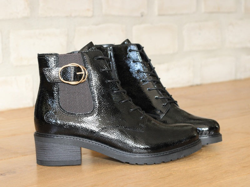 Bottines vernies noires Onyx