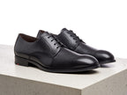 Chaussures derby en cuir noir Sabre