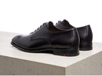 Chaussures derby en cuir noir Sabre