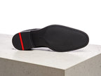 Chaussures derby en cuir noir Sabre