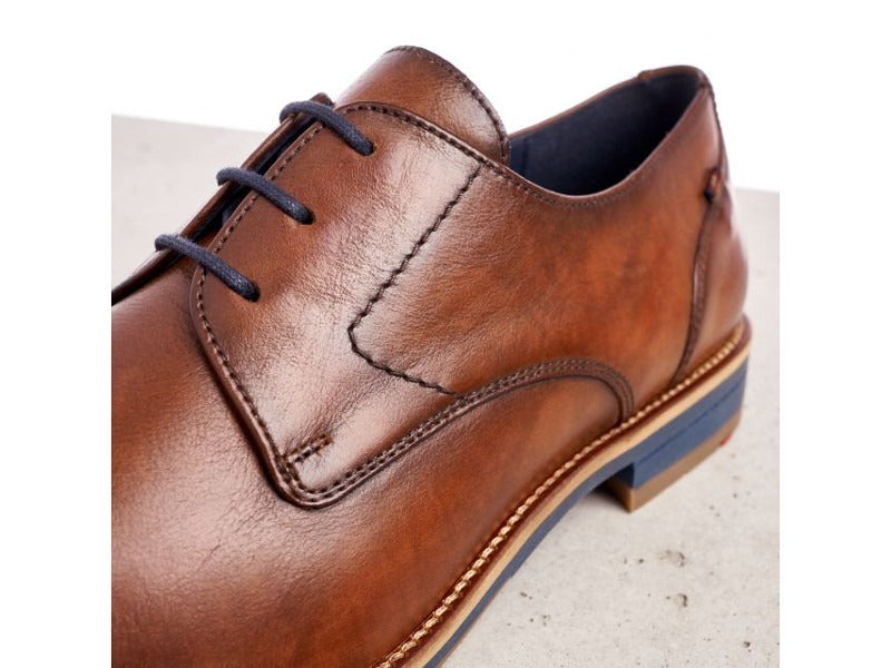 Chaussures derby Langston en cuir marron 