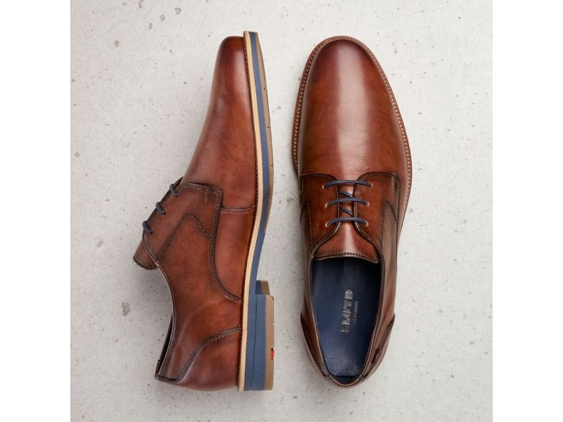 Chaussures derby Langston en cuir marron 