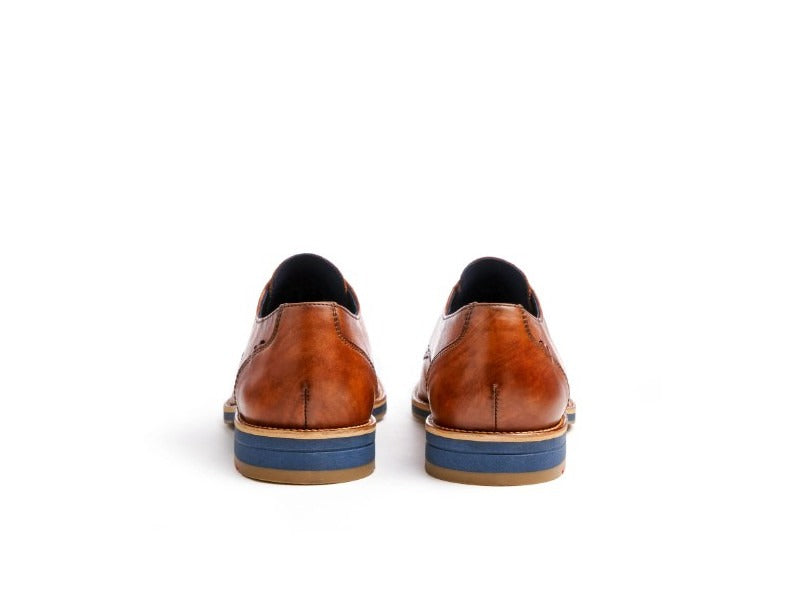 Chaussures derby Langston en cuir marron 