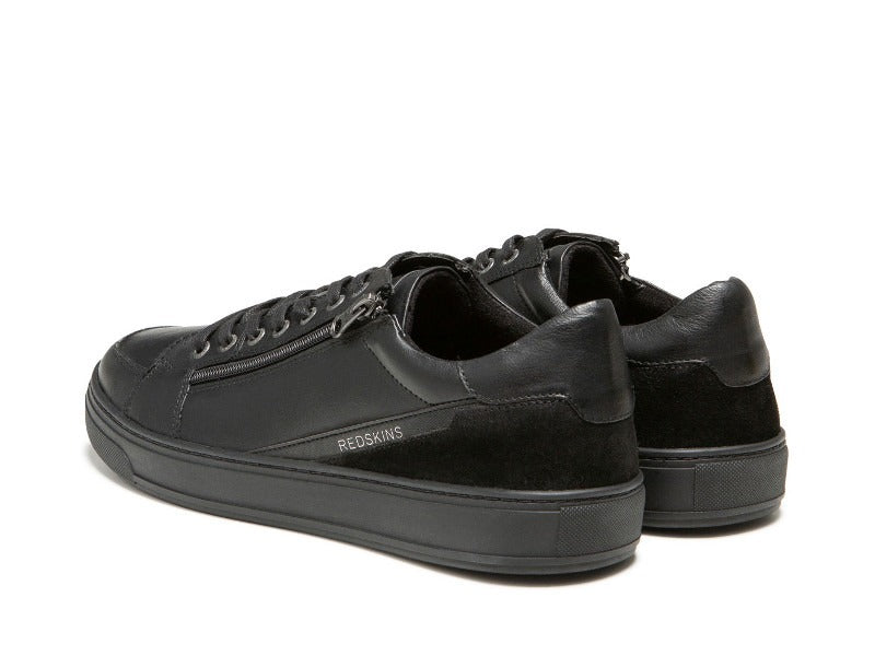 Baskets ville Redskins en cuir noir Decent