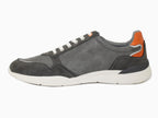 Sneakers gris Mustang avec zip et lacets