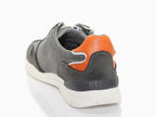 Sneakers gris Mustang avec zip et lacets