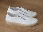 Tennis Gabor en cuir blanc avec double zip