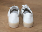 Tennis Gabor en cuir blanc avec double zip